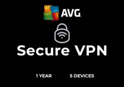 AVG Secure VPN 5 Devices 1 Year Key - GLOBAL